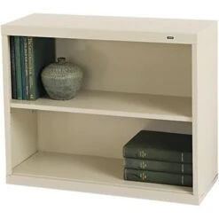 Tennsco® Metal Bookcases In Putty; 28"