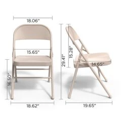 Quill Brand® Metal Folding Chairs, Taupe, 4/Pack (51503) 8 Quill Brand® Metal Folding Chairs, Taupe, 4/Pack (51503) -Popular Furniture 23613D08 1206 431C A68620228DC2B6D2 s7