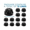 Mount-It! 1.4"Dia. Storage Cube Connector, Black, 24/Pack (WI-4010)