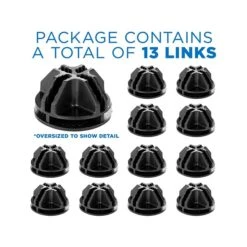 Mount-It! 1.4"Dia. Storage Cube Connector, Black, 24/Pack (WI-4010)