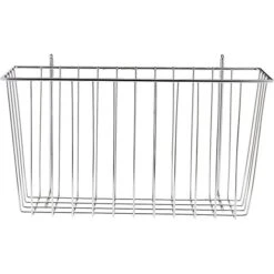 Honey-Can-Do Basket 13-3/8", Chrome (SHF-04056 )