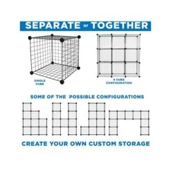 Mount-It! 28" X 42" 6-Cube Storage Organizer, Black (WI-4012) -Popular Furniture 35B1035F FA0C 43A3 930A18B1D83818AE s7