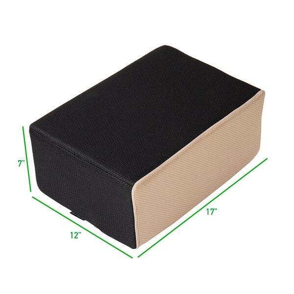 Mind Reader Harmony Collection Footrests, Black/Beige (FTCUSH-BLK) 2 Mind Reader Harmony Collection Footrests, Black/Beige (FTCUSH-BLK) - Image 2