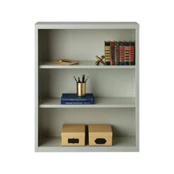Hirsh HL8000 Series 3-Shelf 42"H Steel Bookcase, Light Gray (21991) -Popular Furniture 408FBAE4 84E5 4F34 A3D6958CF4EB0B80 s7