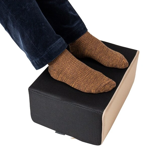 Mind Reader Harmony Collection Footrests, Black/Beige (FTCUSH-BLK) 5 Mind Reader Harmony Collection Footrests, Black/Beige (FTCUSH-BLK) - Image 5