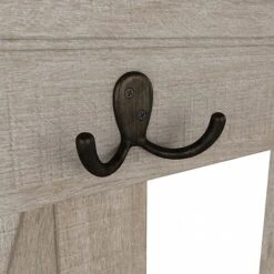 Bush Furniture Key West 66" Entryway Storage Set With Hall Tree, Shoe Bench, And 2-Door Cabinet, Washed Gray (KWS054WG) -Popular Furniture 5E2AA87F 4213 4691 A03D815CC346D900 s7