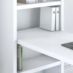Office By Kathy Ireland® Echo 56W Bookcase Desk, Pure White/Pure White (KI60107-03) -Popular Furniture 5E431FEA 7993 47AB 9F15F125EA32B6C9 s7