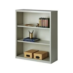 Hirsh HL8000 Series 3-Shelf 42"H Steel Bookcase, Light Gray (21991) -Popular Furniture 639C9AFB 91FB 4CB0 9C2823B2495AF8C3 s7