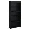 Bush Furniture Fairview 5 Shelf Bookcase, Antique Black (WC53965-03)