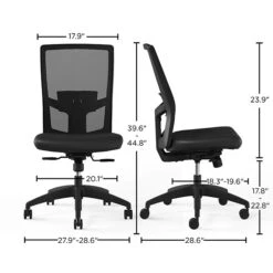 Union & Scale™ Workplace2.0™ 500 Series Armless Vinyl Task Chair, Black 52266) -Popular Furniture 8483F851 FB5F 49E4 97456C8B02DD0A15 s7