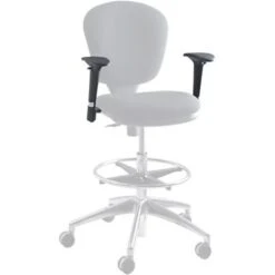 Safco® Adjustable Arm Set For Metro Chair (Arm Kit Only)