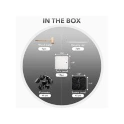 Mount-It! 55.9" X 42.1" Portable Closet Rack, Gray/Black, Plastic (WI-4030) -Popular Furniture 99652527 66EC 4B37 A6A3821D20184A81 s7