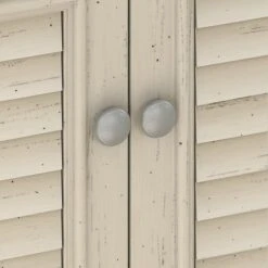 Bush Furniture Fairview Small Storage Cabinet With Doors, Antique White/Tea Maple (WC53296-03) -Popular Furniture A1C8C927 A18F 47FF 92B3DE5E079DDB82 s7