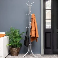 Mind Reader Alloy Collection Coat Stand, Metal, Silver (COATRACK11-SIL) -Popular Furniture AC0BB94D 8777 4DE4 9CFE68F7B8D09394 s7