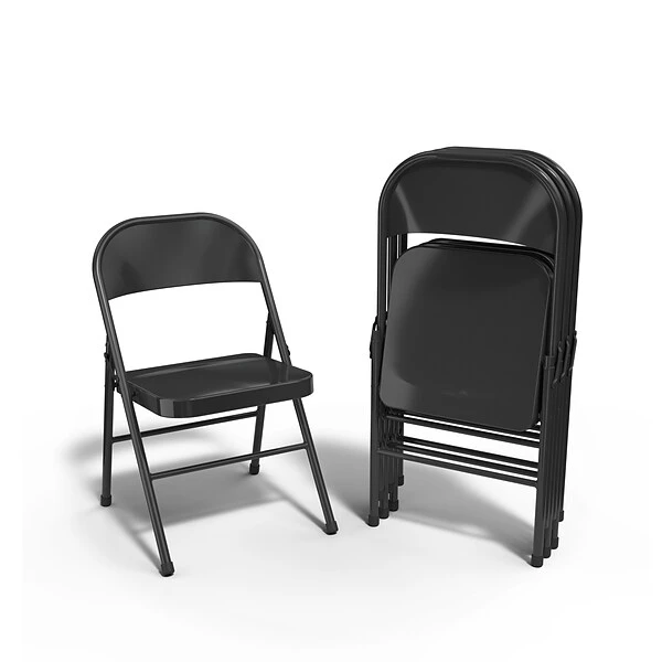 Quill Brand® Banquet/Reception Chair, Black, 4/Pack (51501) 2 Quill Brand® Banquet/Reception Chair, Black, 4/Pack (51501) - Image 2