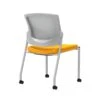 Union & Scale Workplace2.0™ Fabric Guest Chair, Goldenrod, Integrated Lumbar, Armless, Stationary Seat Control (53695)