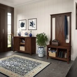 Bush Furniture Key West 30" Accent Cabinet With Doors And 4 Shelves, Bing Cherry (KWS146BC-03) -Popular Furniture C588AF47 69BE 42FB AC41E52DBB43636C s7