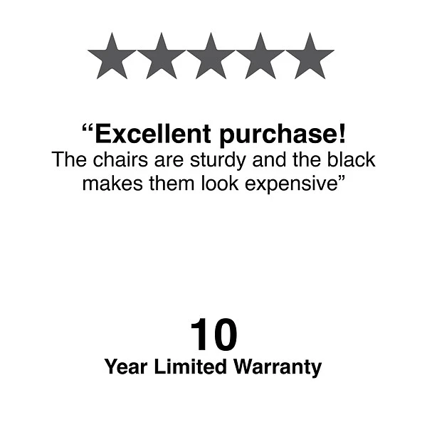 Quill Brand® Banquet/Reception Chair, Black, 4/Pack (51501) 5 Quill Brand® Banquet/Reception Chair, Black, 4/Pack (51501) - Image 5