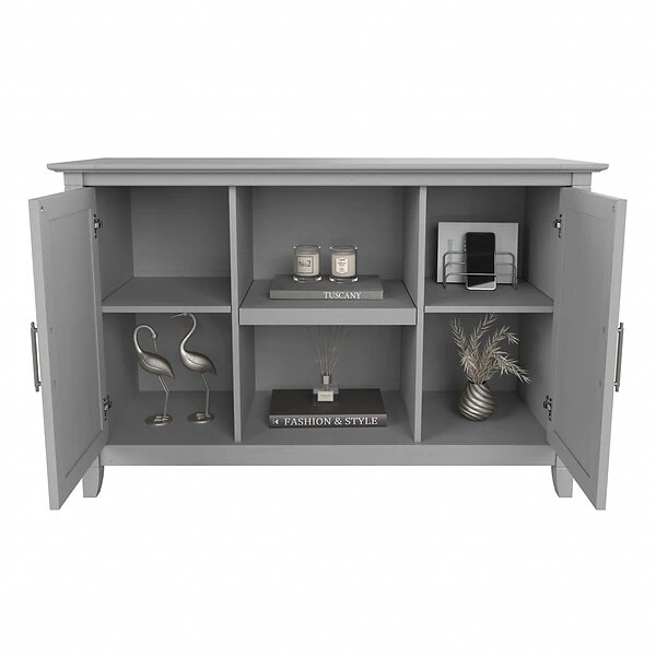 Bush Furniture Key West 30" Accent Cabinet With Doors And 4 Shelves, Cape Cod Gray (KWS146CG-03) 7 Bush Furniture Key West 30" Accent Cabinet With Doors And 4 Shelves, Cape Cod Gray (KWS146CG-03) - Image 7