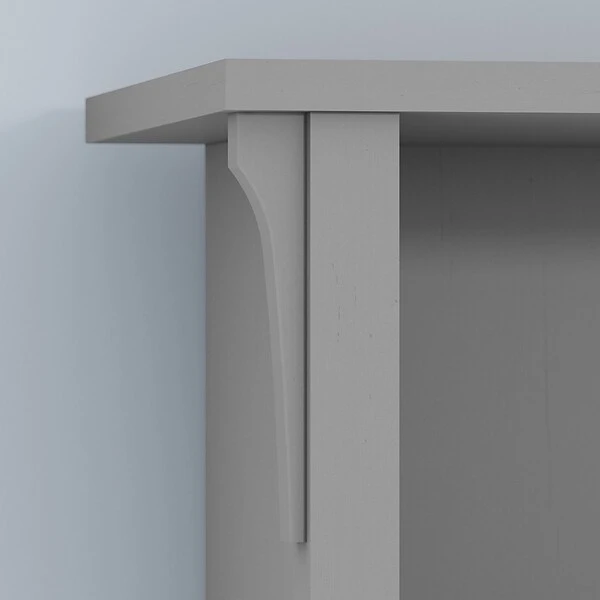 Bush Furniture Salinas 5 Shelf Bookcase, Cape Cod Gray (SAB132CG-03) 7 Bush Furniture Salinas 5 Shelf Bookcase, Cape Cod Gray (SAB132CG-03) - Image 7