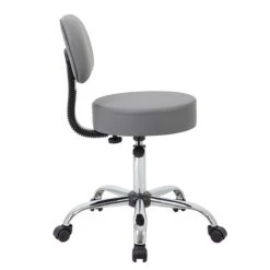 Boss Caressoft Armless Antimicrobial Medical Stool W/Back Cushion, Gray (B245-GY) 7 Boss Caressoft Armless Antimicrobial Medical Stool W/Back Cushion, Gray (B245-GY) -Popular Furniture E6F7FCA7 34CB 4C5C AA9A8C9BF83A4ABD s7