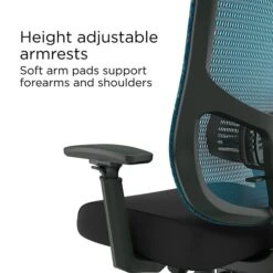Union & Scale FlexFit™ Kroy Ergonomic Fabric Swivel Task Chair, Blue (UN59458) -Popular Furniture F20447AE 74B1 445D 9A1AB87F6AEBA986 s7