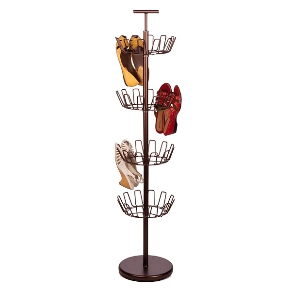 Honey Can Do® 4Tier Revolving Shoe Tree, Bronze 1 Honey Can Do® 4Tier Revolving Shoe Tree, Bronze