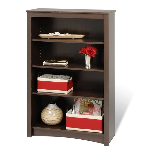 Prepac™ 4 Shelf Bookcase, Espresso 1 Prepac™ 4 Shelf Bookcase, Espresso