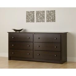 Prepac™ 29" Fremont 6 Drawer Dresser, Espresso (EDC-6330-K) -Popular Furniture m000070474 s7