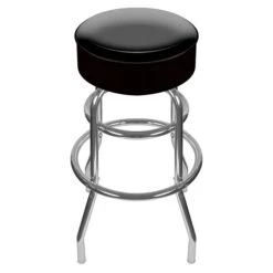 Trademark 30" High Grade Padded Swivel Bar Stool, Black