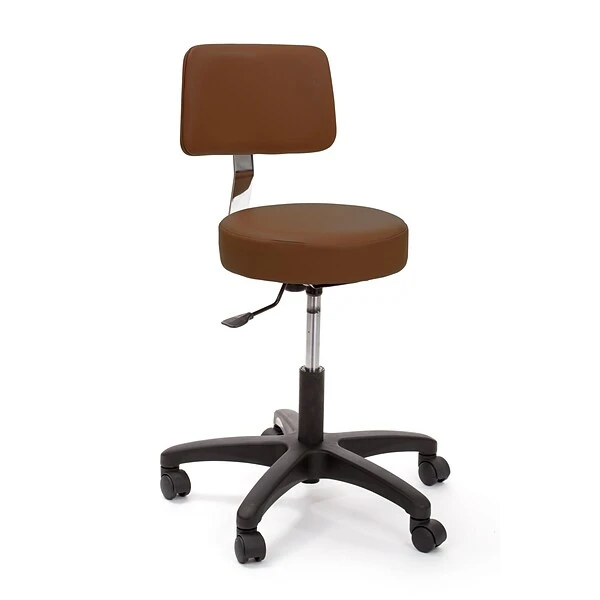 Brandt Econobuoy 13422 14" Pneumatic Stool With Backrest, Brown 1 Brandt Econobuoy 13422 14" Pneumatic Stool With Backrest, Brown