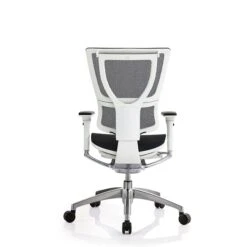 Raynor Eurotech IOO Series Mid-Back Managers Chair, Mesh, Black With White Frame -Popular Furniture m002480242 s7