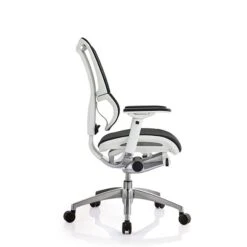 Raynor Eurotech IOO Series Mid-Back Managers Chair, Mesh, Black With White Frame -Popular Furniture m002480244 s7