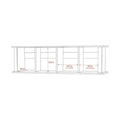 Prepac™ Wall Mounted Desk Hutch, 48" X 11.5", White (WHD-1348)