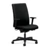 HON® Ignition® Mid-Back Office Chair, Black Fabric, Seat: 20"W X 17"D; Back: 19"W X 24"H