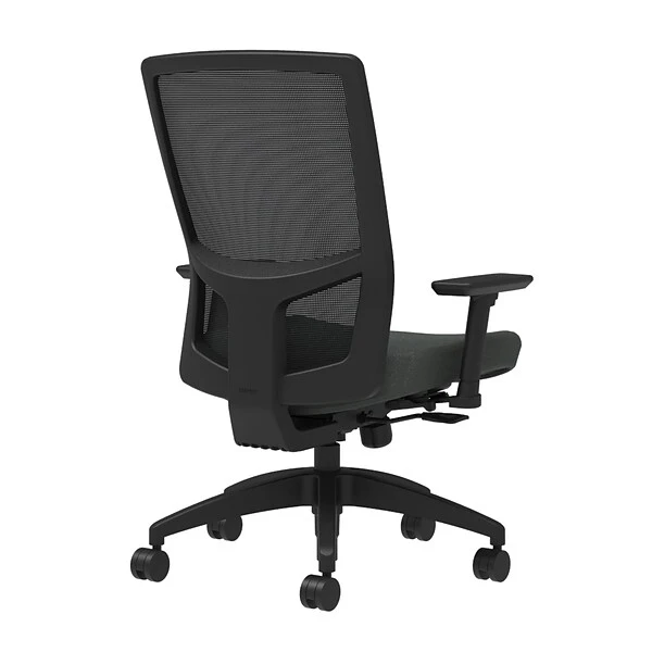 Union & Scale Workplace2.0™ Fabric Task Chair, Iron Ore, Integrated Lumbar, 2D Arms, Synchro Seat Slide 1 Union & Scale Workplace2.0™ Fabric Task Chair, Iron Ore, Integrated Lumbar, 2D Arms, Synchro Seat Slide