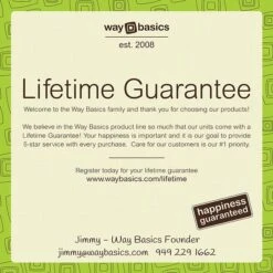 Way Basics 25.6"H X 40.2"W 6 Stackable Modular Modern Eco Storage Cube System Cubby Organizer, Black Wood Grain (PS-MC-6-BK) -Popular Furniture m007057959 s7