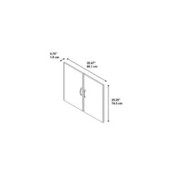 Bush Business Furniture Westfield Half, Mocha Cherry, Height 2 Door Kit (WC12911) -Popular Furniture m007060447 s7