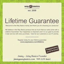 Way Basics 24.8"H 4 Cubby Bookcase, Stackable Organizer And Modern Eco Storage Shelf, White (WB-4CUBE-2-WE) -Popular Furniture m007090191 s7