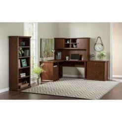 Bush Furniture Yorktown Bookcases-Set Of Two, Antique Cherry (YRK012ANC) -Popular Furniture m007138366 s7 1