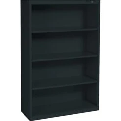 Tennsco® Metal Bookcases In Black, 52-1/2"