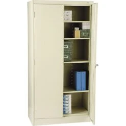Tennsco® Standard Steel Storage Cabinet, Non-Assembled, 72Hx36Wx18D", Putty