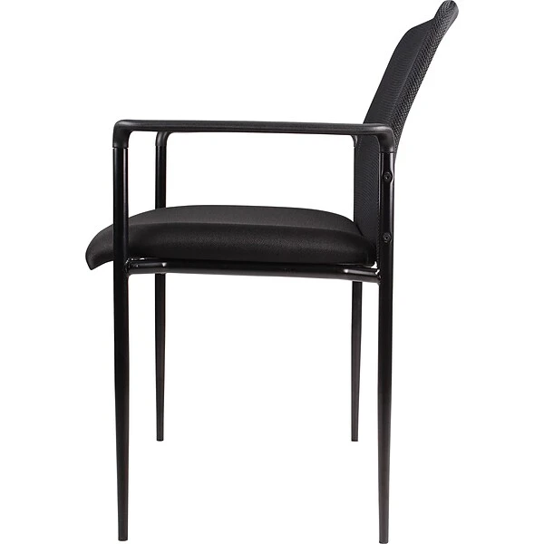 Boss Fabric Guest Chair, Black (B6909-BK) 2 Boss Fabric Guest Chair, Black (B6909-BK) - Image 2