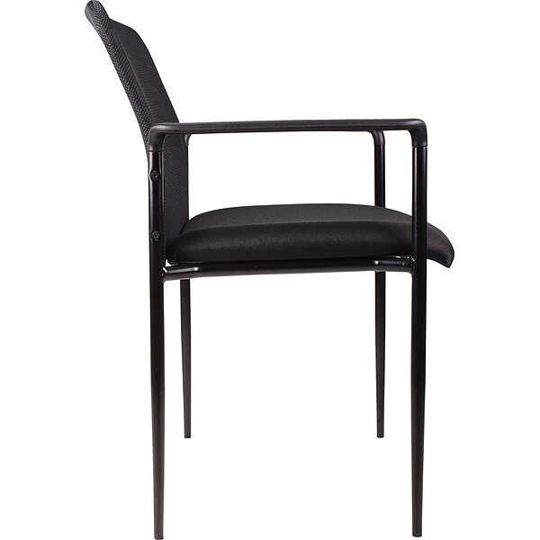 Boss Fabric Guest Chair, Black (B6909-BK) 3 Boss Fabric Guest Chair, Black (B6909-BK) - Image 3