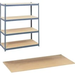 Safco Shelves For Archival Shelving , 69", Wood, 4/Pack (5261)