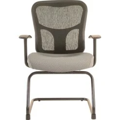 Tempur-Pedic TP8100 Metal Guest Chair, Gray (TP8100-GREY) -Popular Furniture s0555544 s7