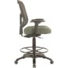 Tempur-Pedic® TP8200 Ergonomic Fabric Mid-Back Drafting Stool, Olive