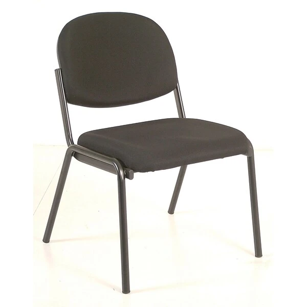 Raynor Eurotech Dakota Fabric Guest Chair, Armless, Black, 2/Carton (8014-BLK) 1 Raynor Eurotech Dakota Fabric Guest Chair, Armless, Black, 2/Carton (8014-BLK)
