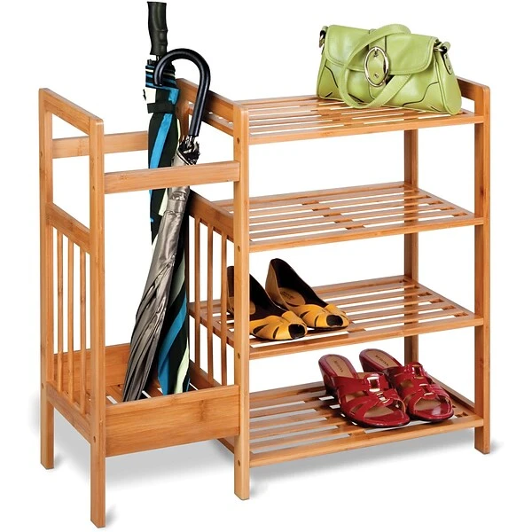 Honey Can Do® Bamboo Entryway Organizer 1 Honey Can Do® Bamboo Entryway Organizer