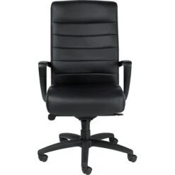 Raynor Eurotech Manchester Leather Executive Chair, Black -Popular Furniture s0643567 s7